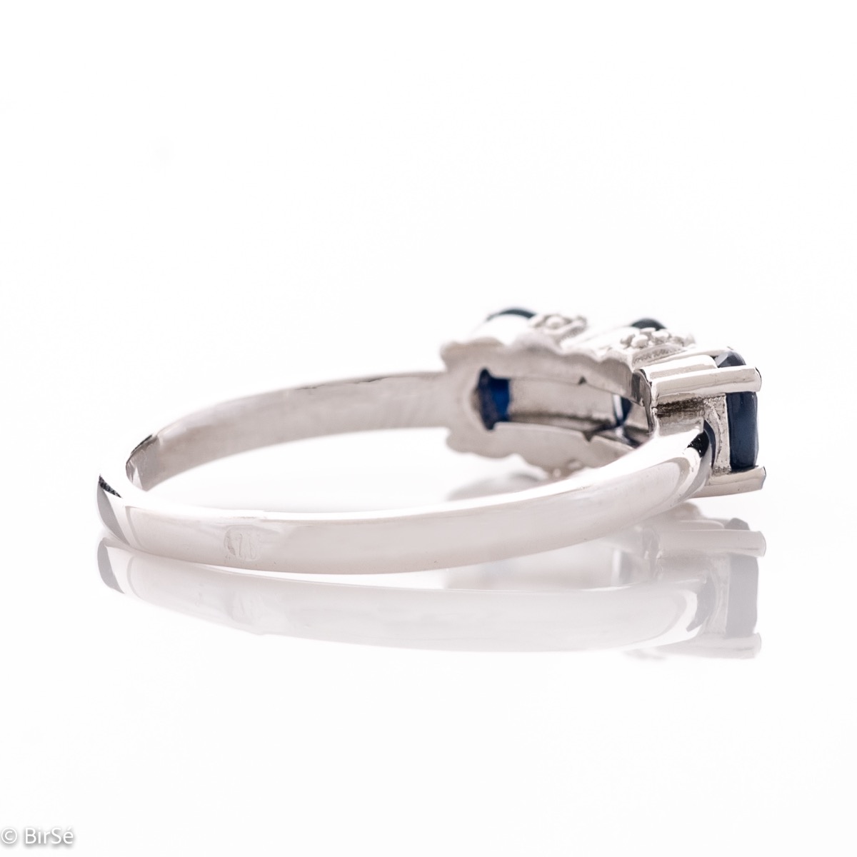 Silver Ring - Natural Sapphires 1,05 ct