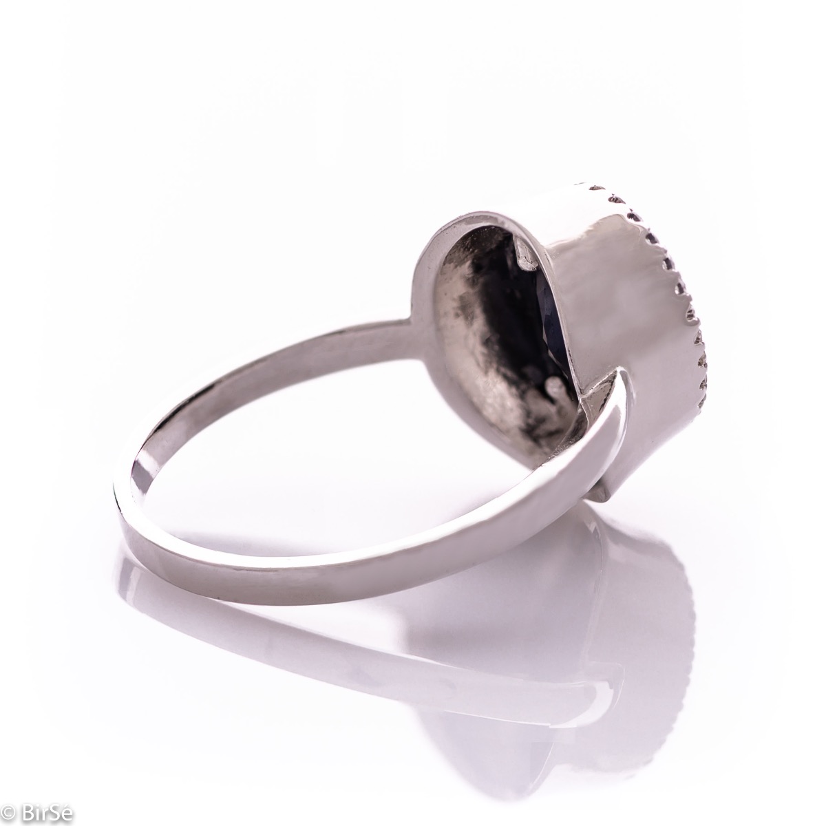 Silver ring - Natural sapphire 3,15 ct