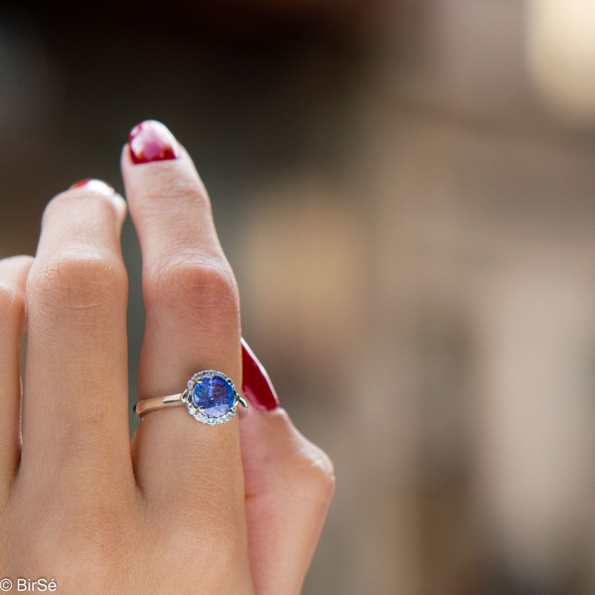 Silver ring - Natural Tanzanite 2,00 ct.