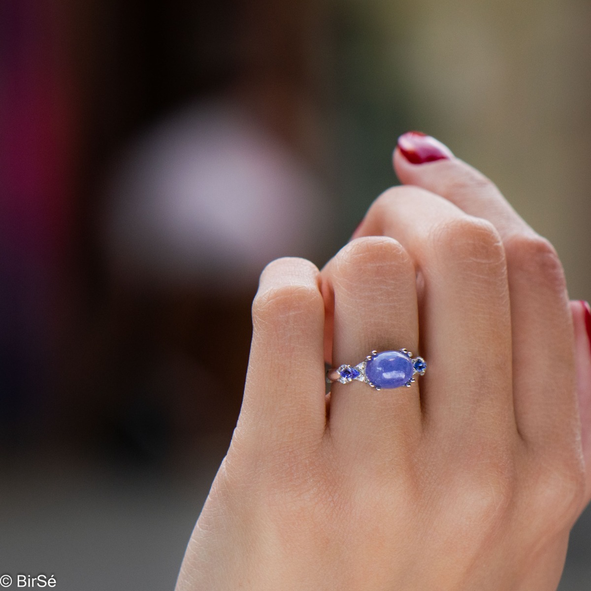 Silver ring - Natural Tanzanite 2,30 ct.