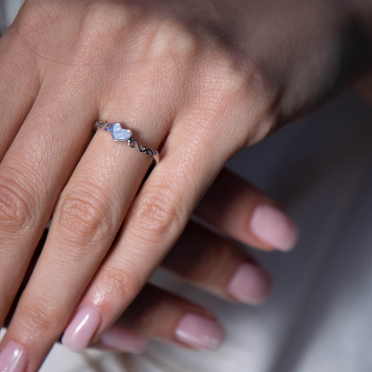 Silver Ring with Heart