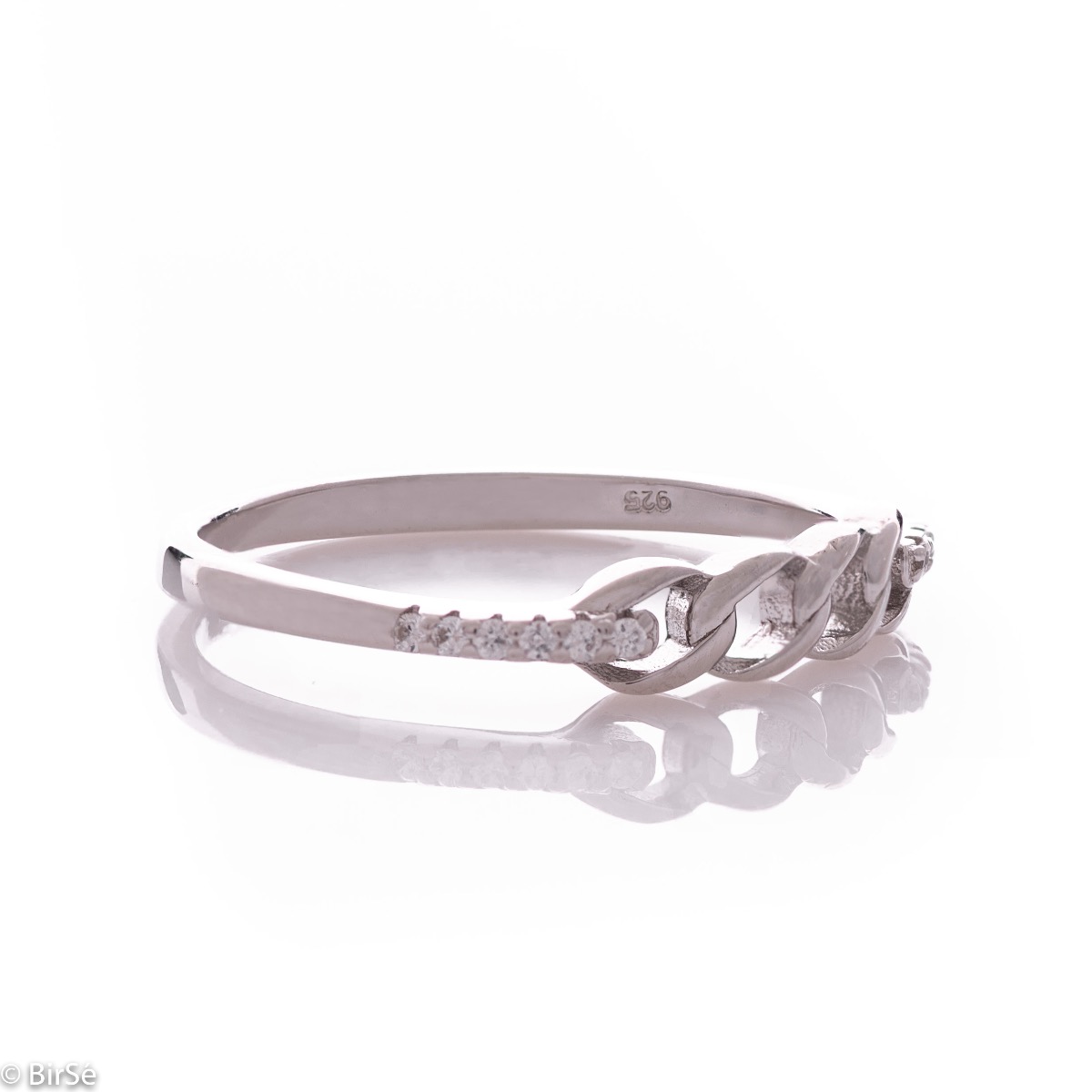 Silver Ring with Zirconia