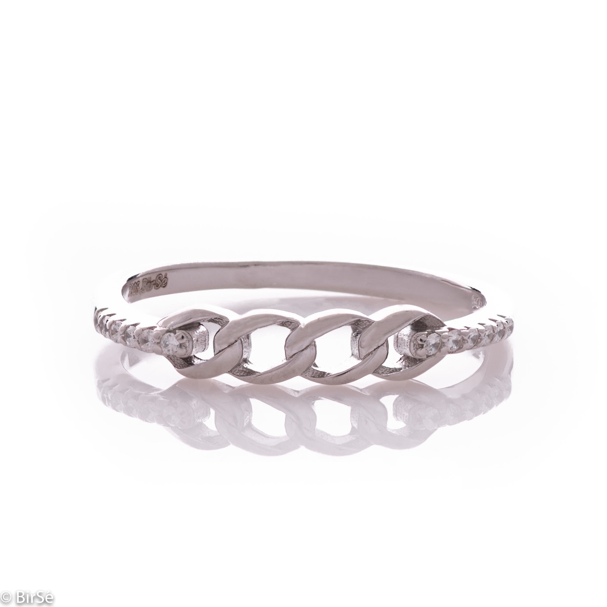 Silver Ring with Zirconia