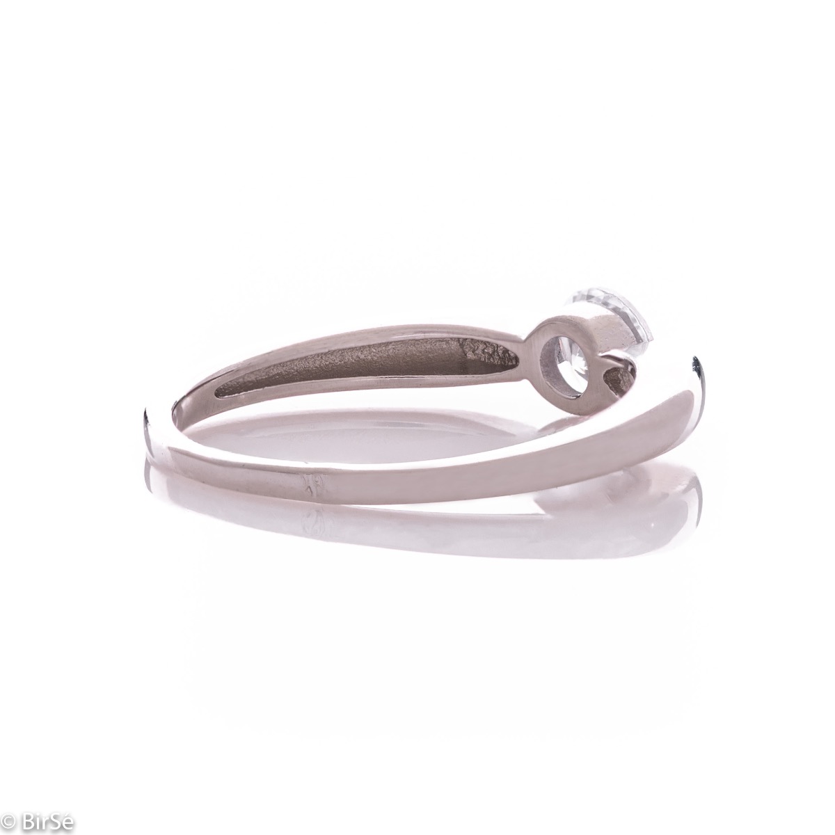 Silver Solitaire Ring