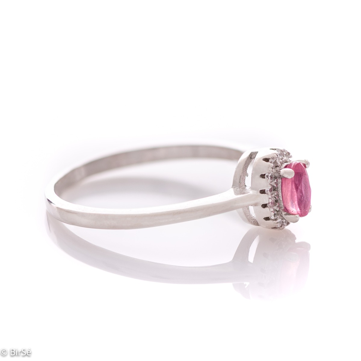 Silver Ring - Natural Ruby 0,35 ct.