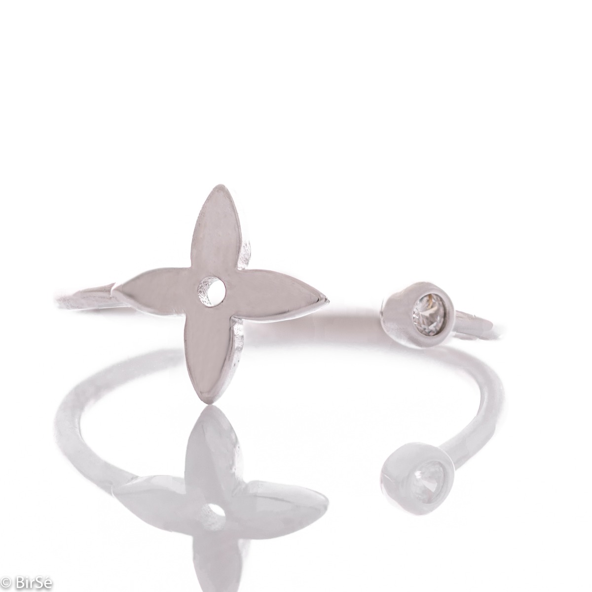 Silver Flower Ring