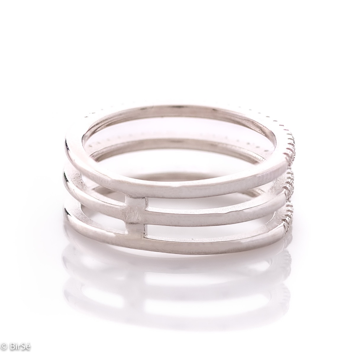 Silver Ring with Zirconia