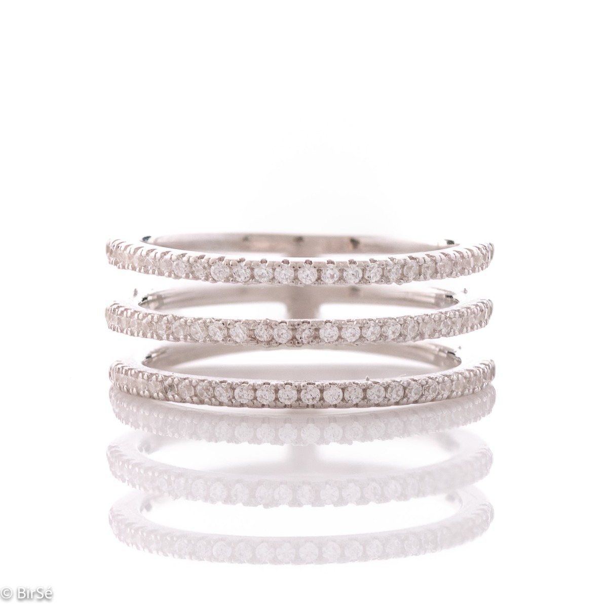 Silver Ring with Zirconia