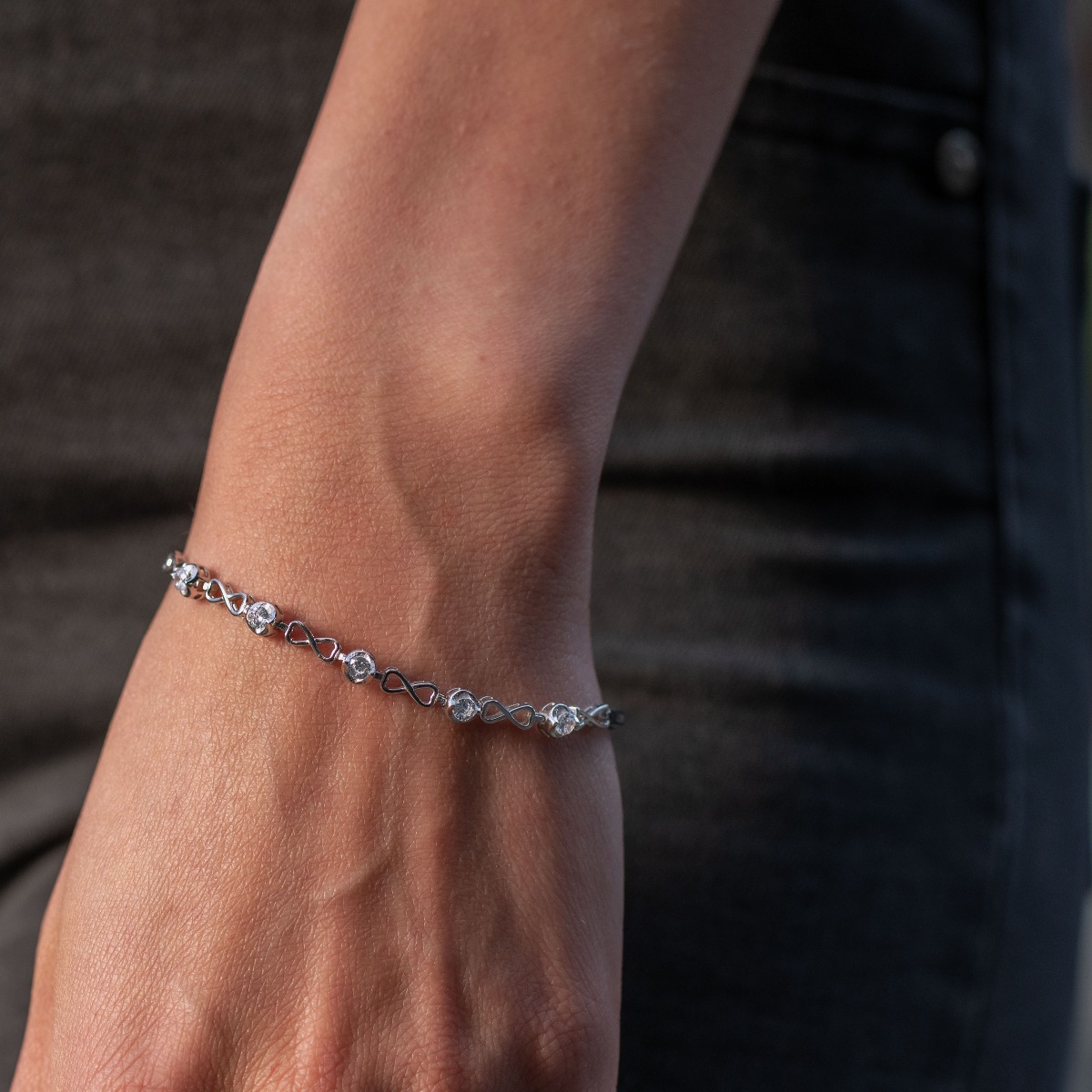 Silver Infinity Bracelet 