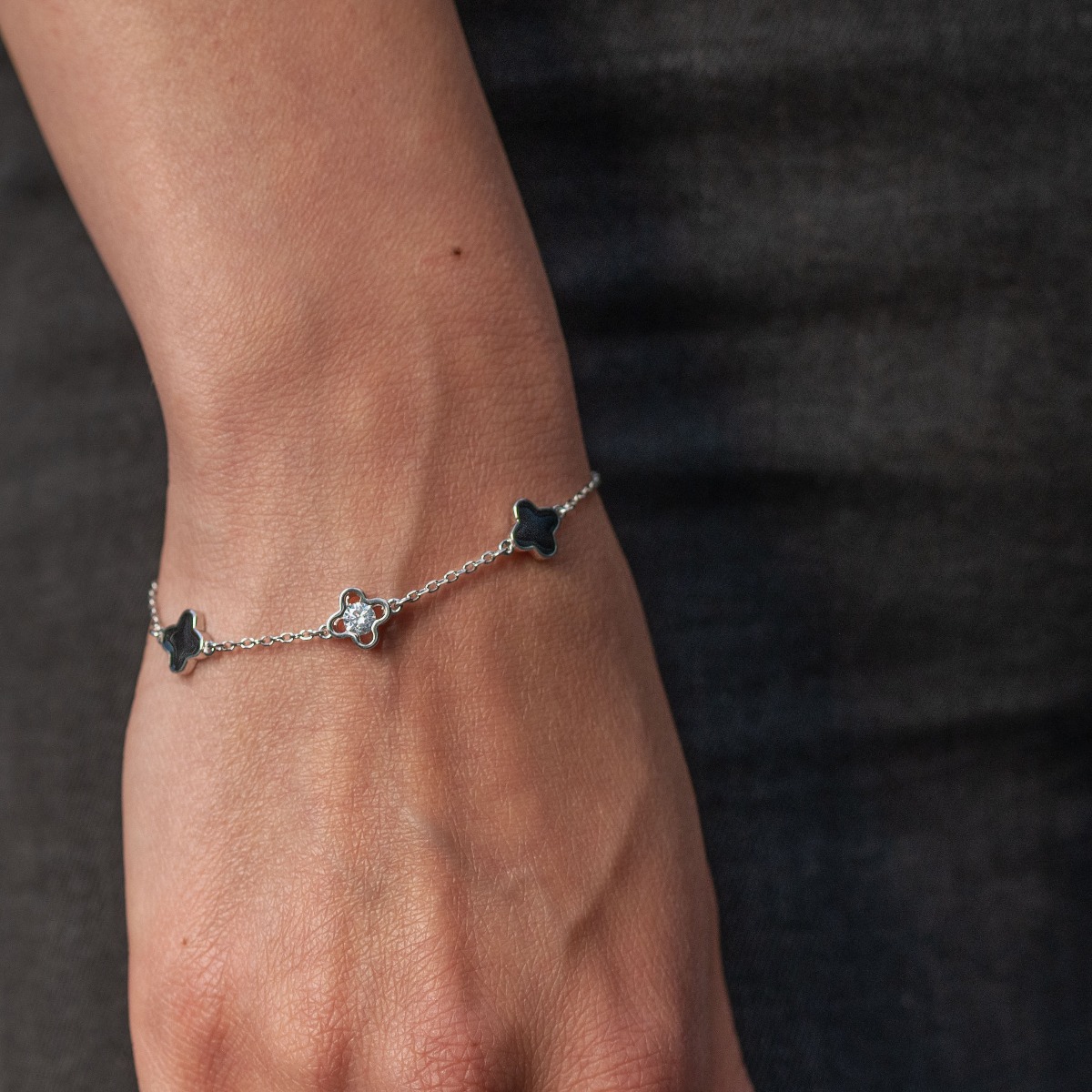 Silver Clover Bracelet