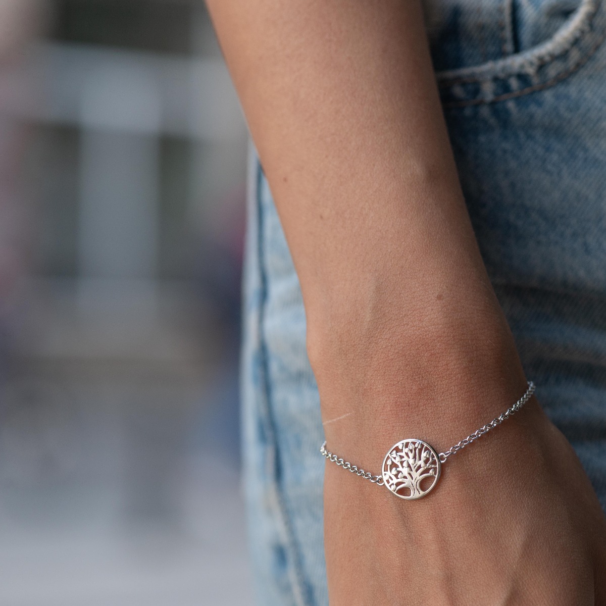 Silver Tree of Life Bracelet