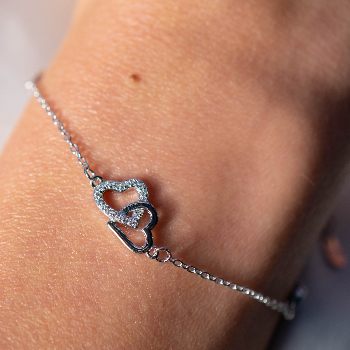 Silver Heart Bracelet 