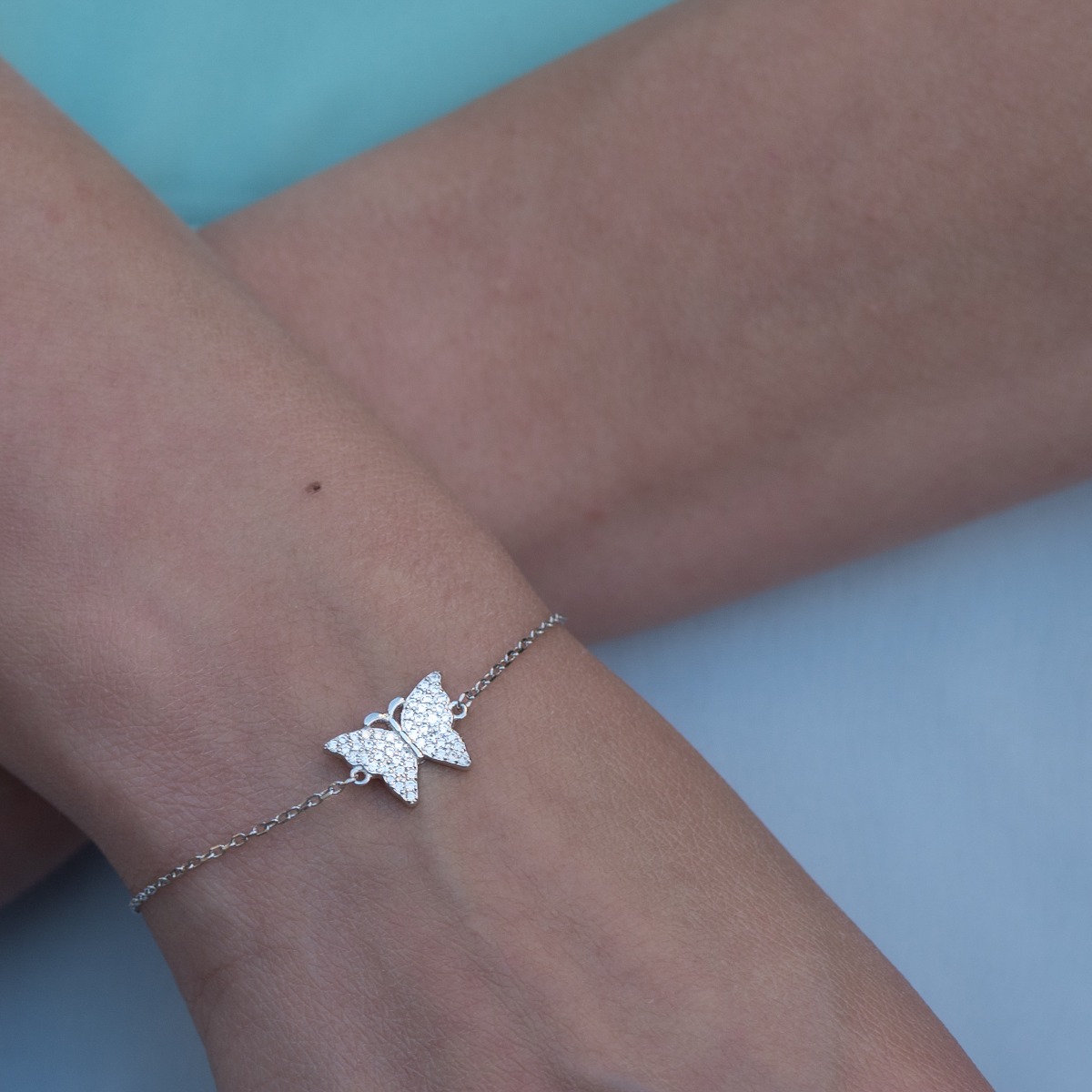 Silver Butterfly Bracelet