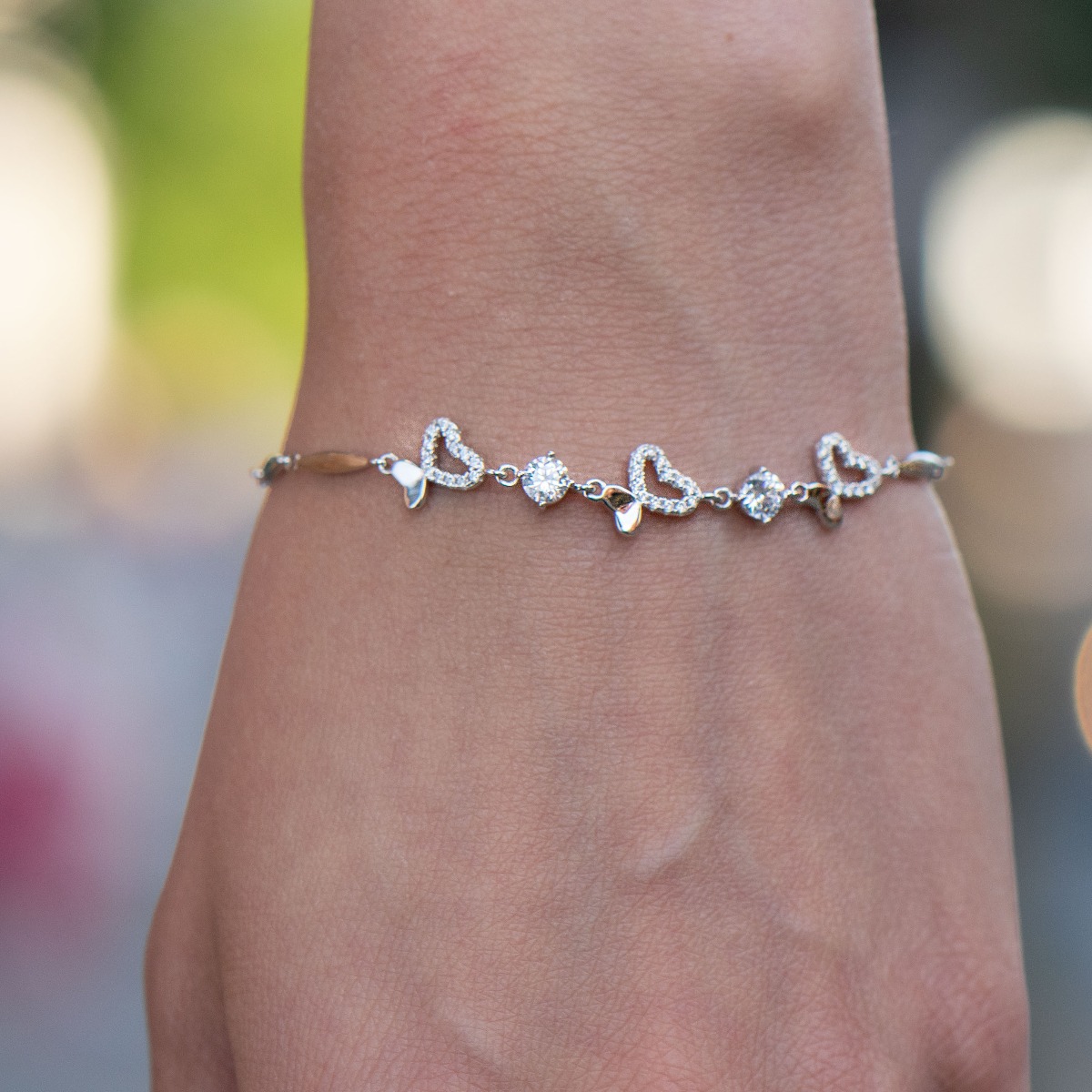 Silver Butterfly Bracelet