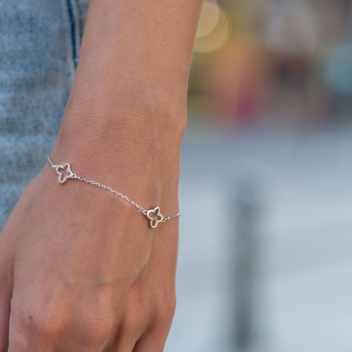 Silver Butterfly Bracelet