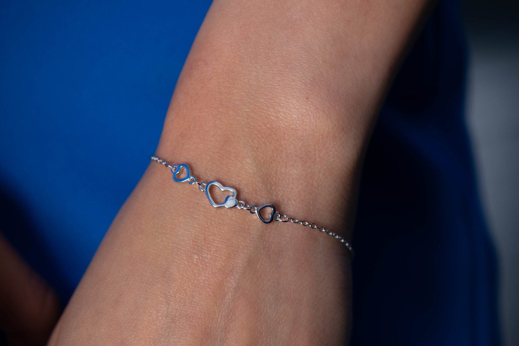 Silver Heart Bracelet