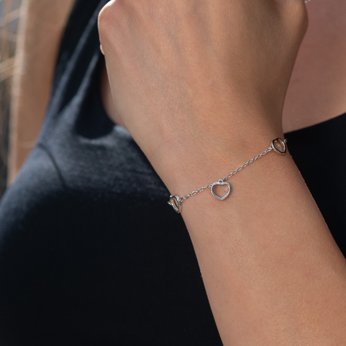 Silver Heart Bracelet 