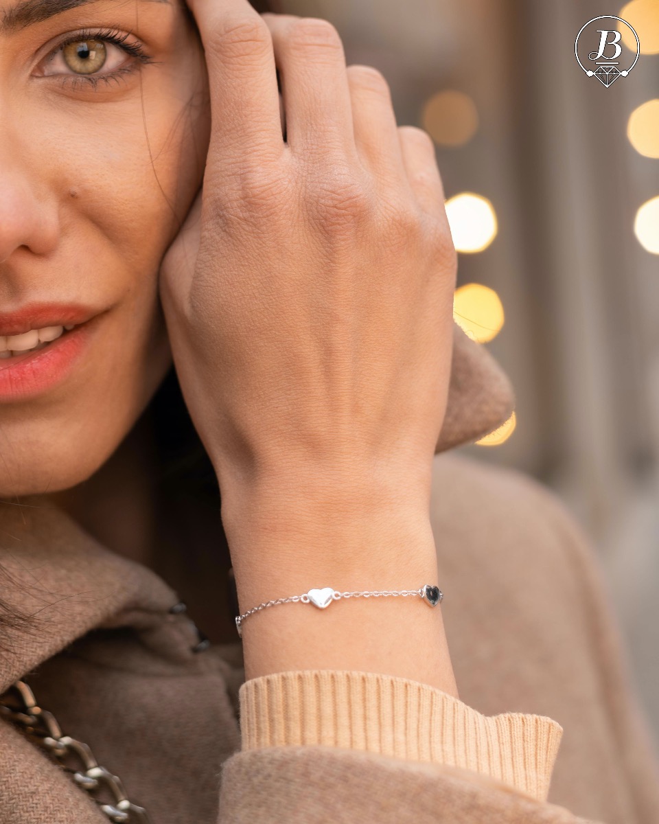 SIlver Heart Bracelet