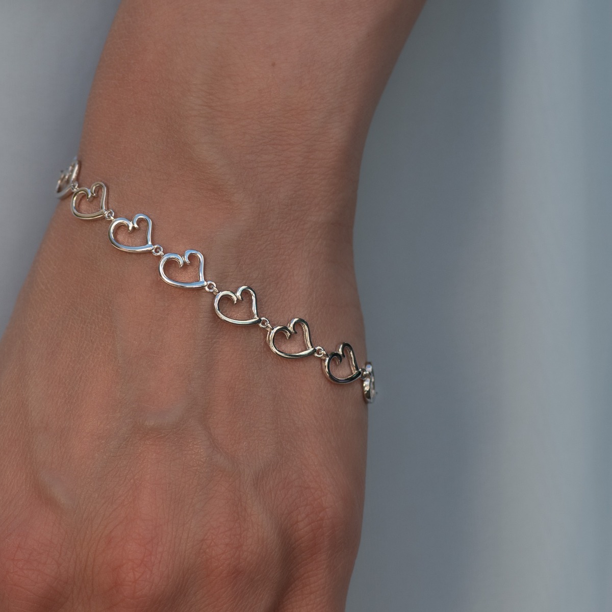 Silver Heart Bracelet 