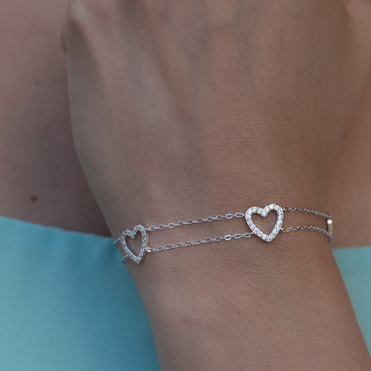 Silver Heart Bracelet