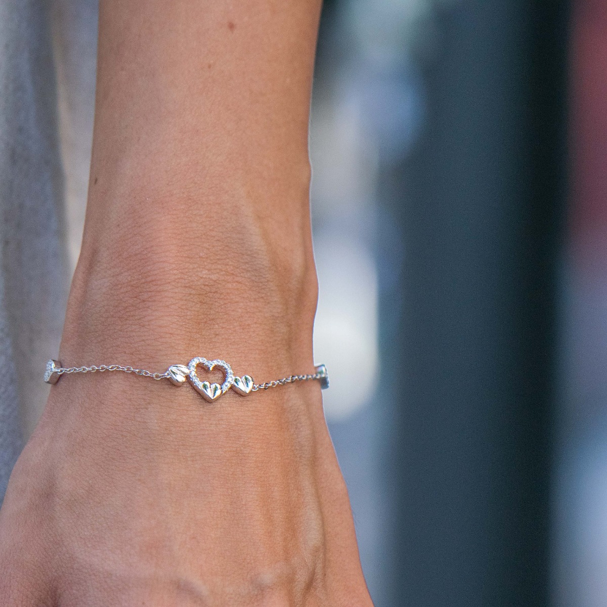 Silver Heart Bracelet 