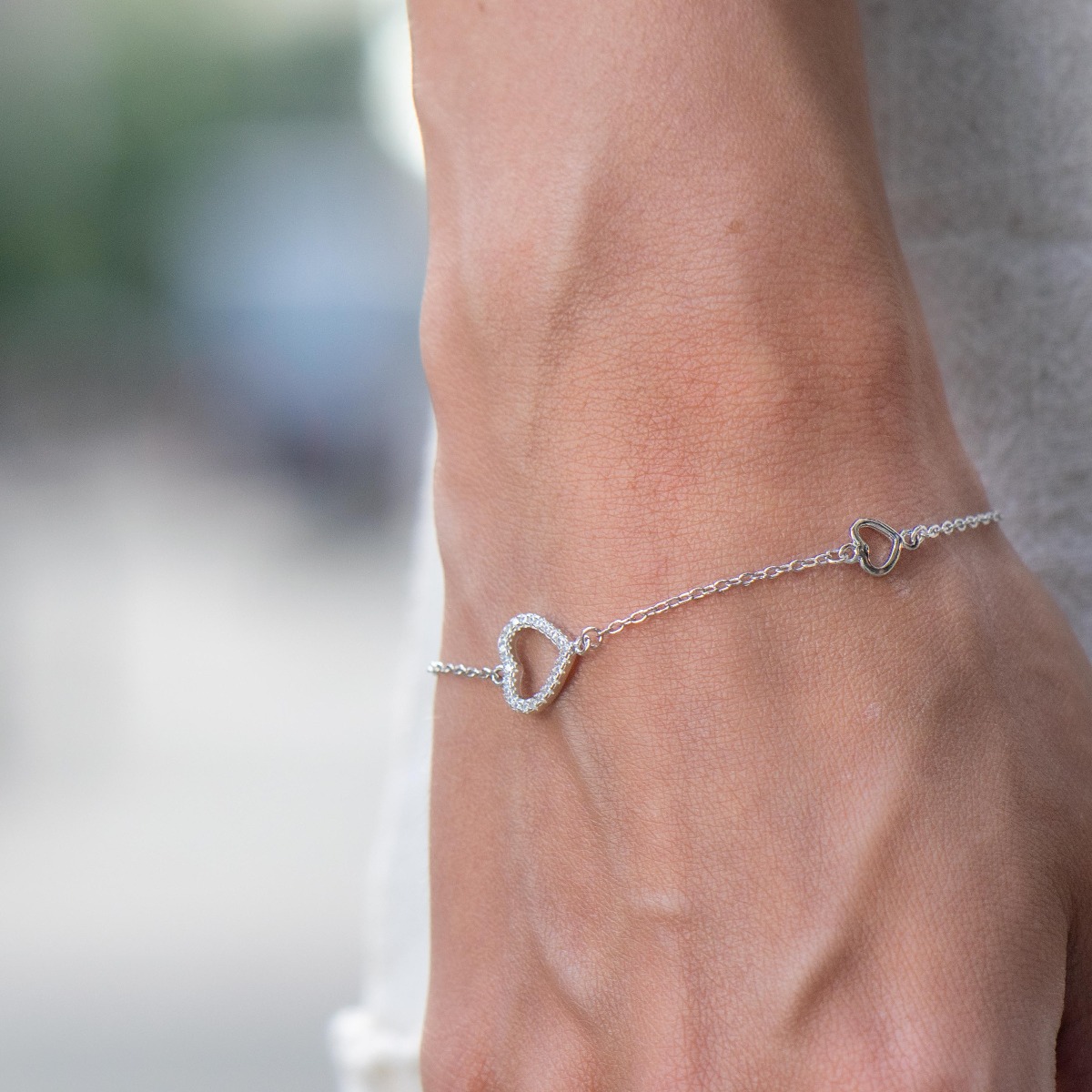 Silver Heart Bracelet