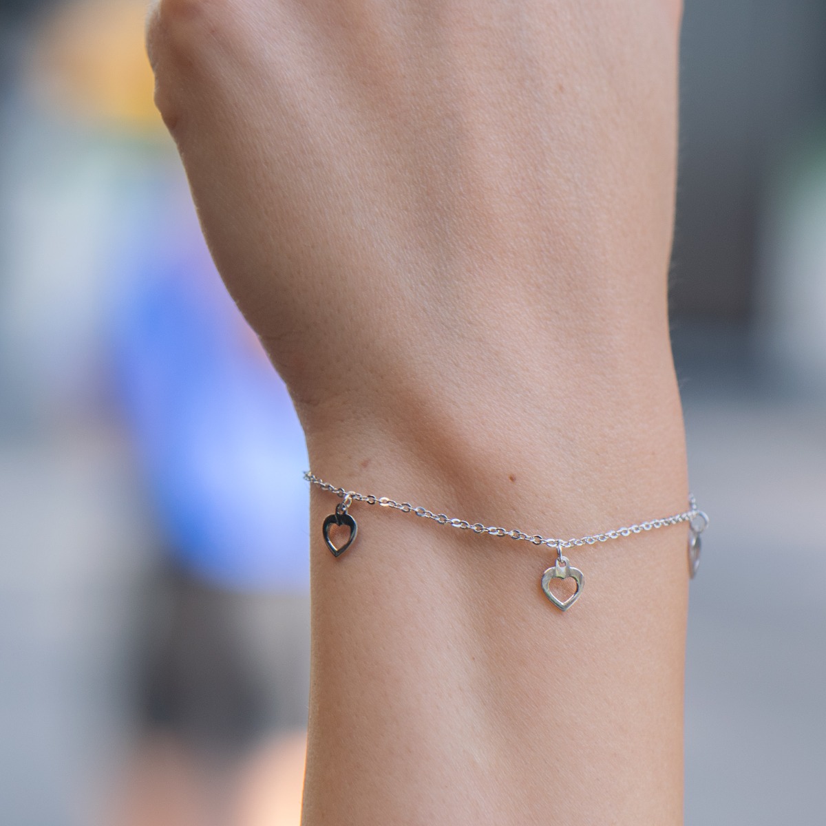 Silver Bracelet with Heart