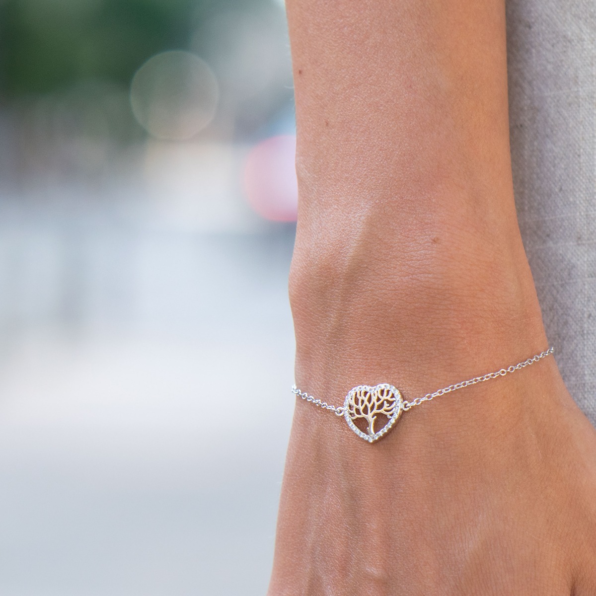 Silver Tree of Life Bracelet 