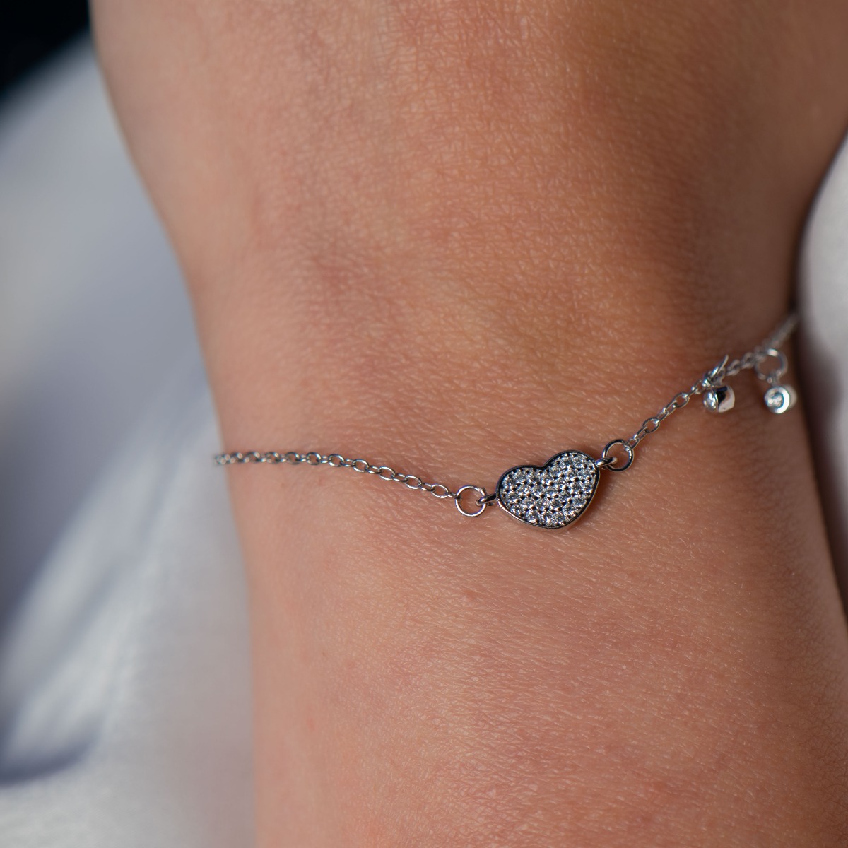 Silver Heart Bracelet 