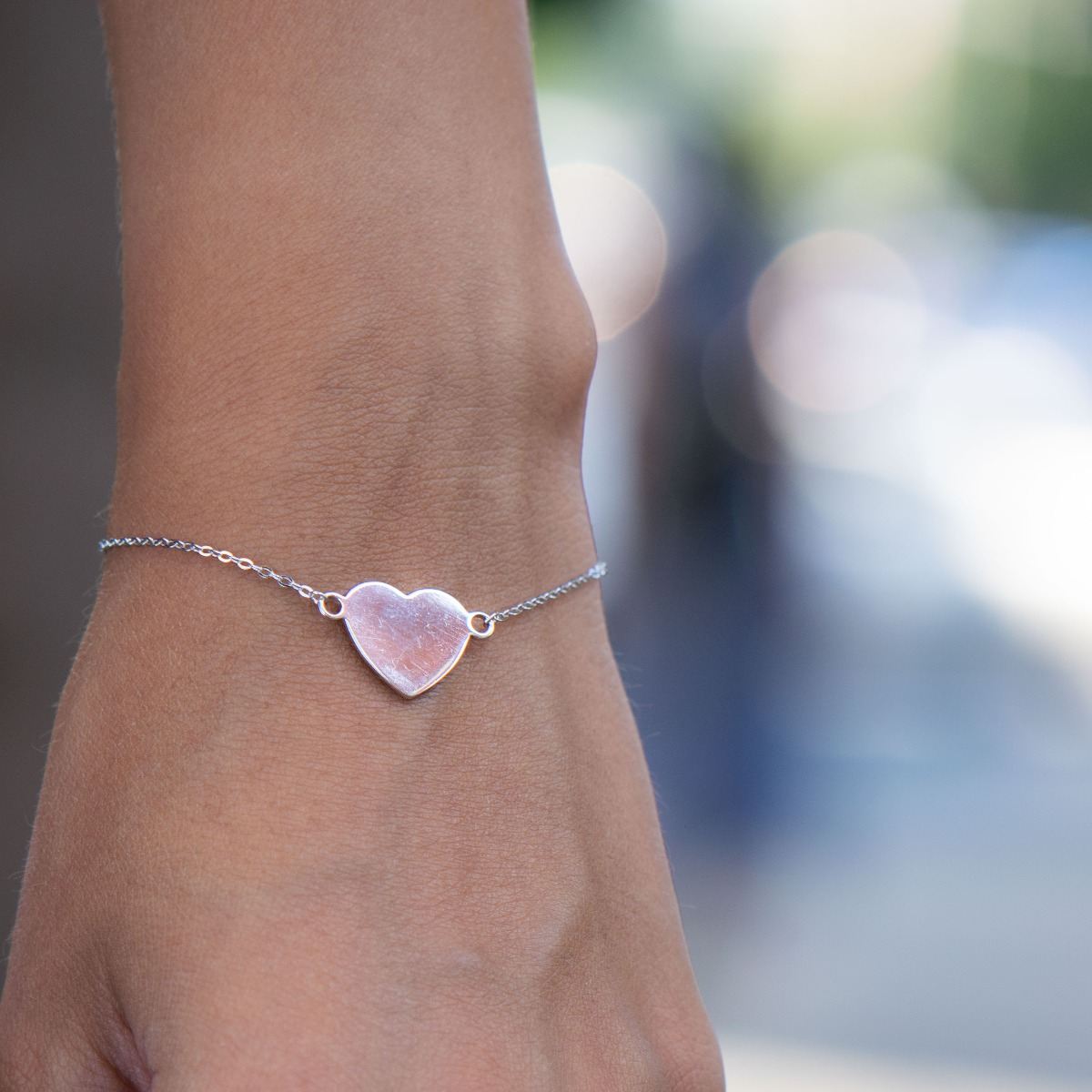 Silver Heart Bracelet 