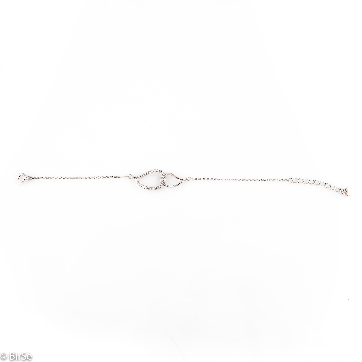 Silver Bracelet with Zirconia