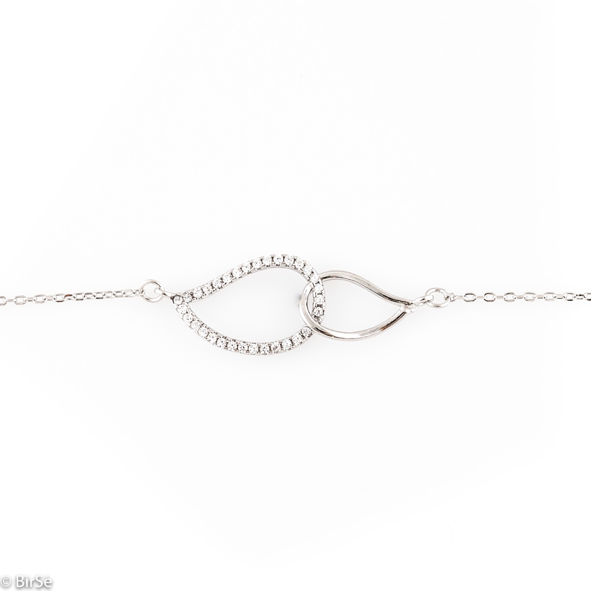 Silver Bracelet with Zirconia