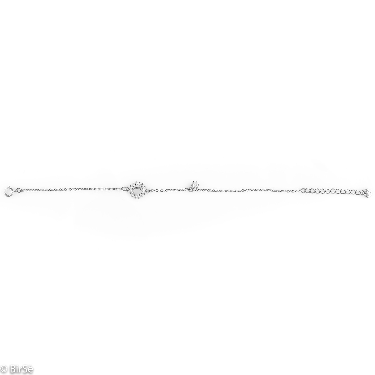 Silver Bracelet with Zirconia