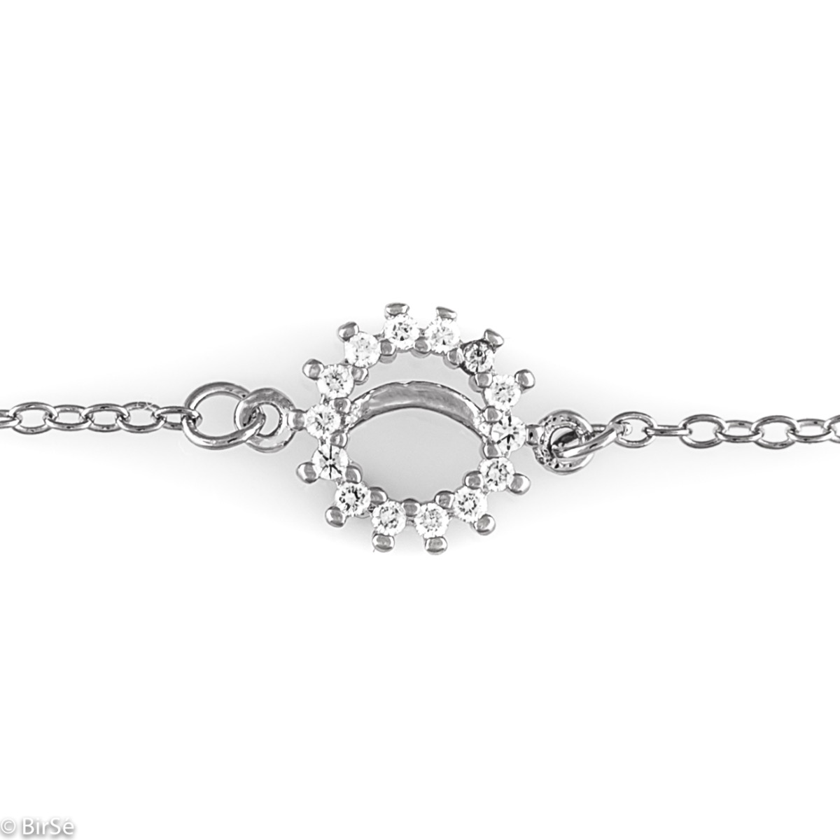 Silver Bracelet with Zirconia