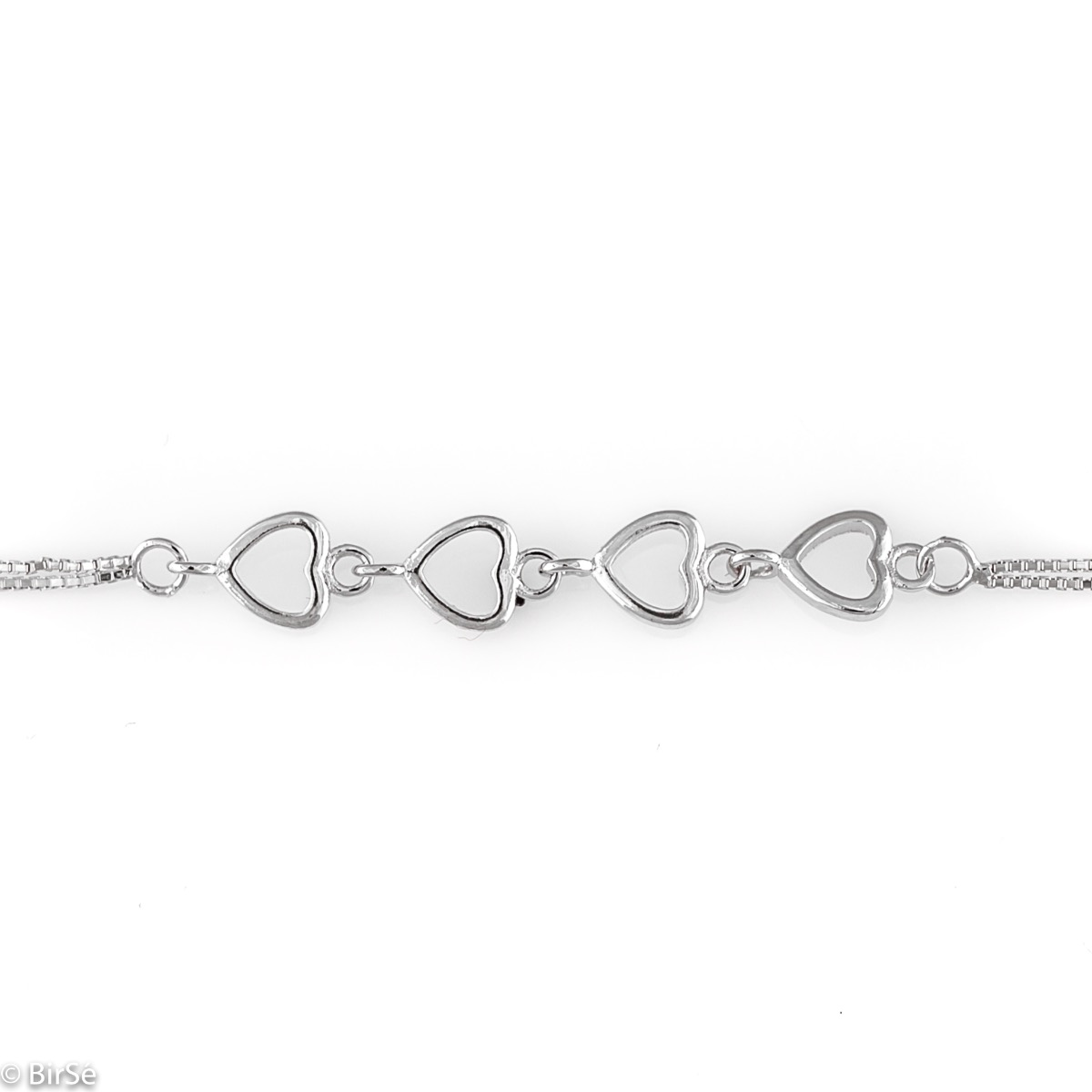 Silver Heart Bracelet