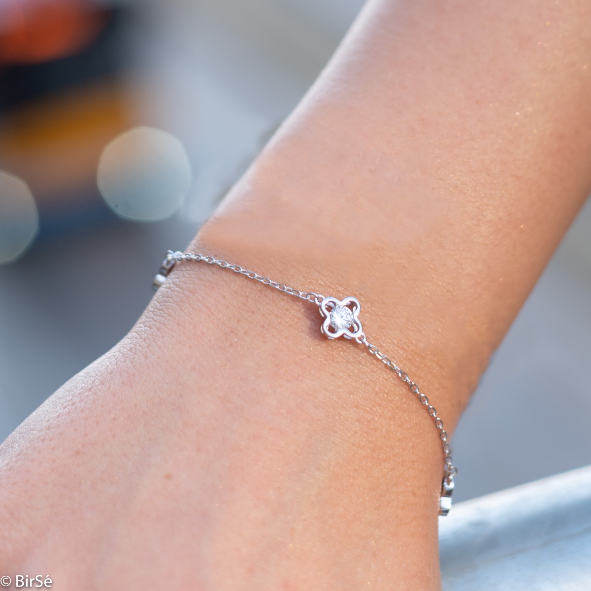 Silver Clover Bracelet