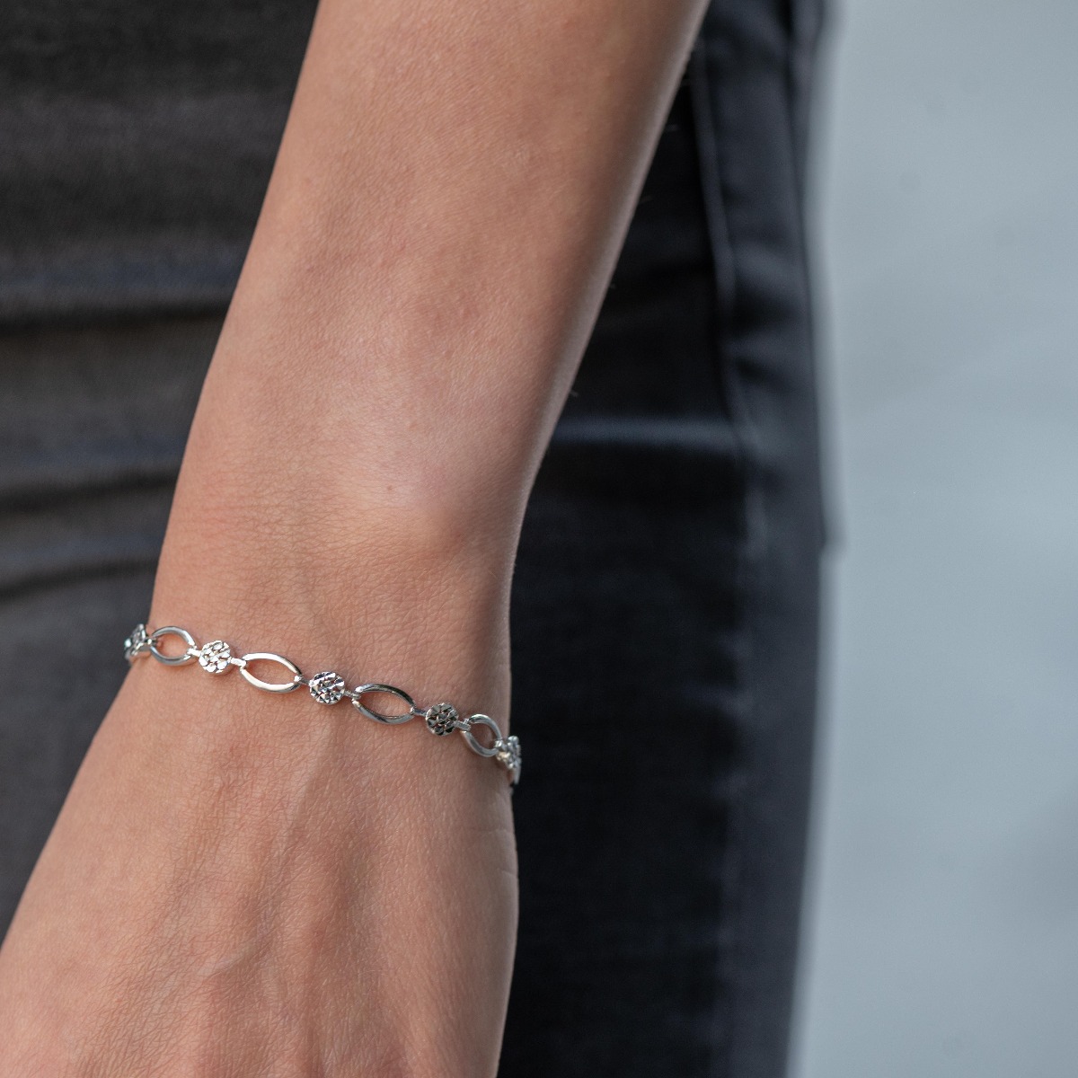 Silver Bracelet - Glitter