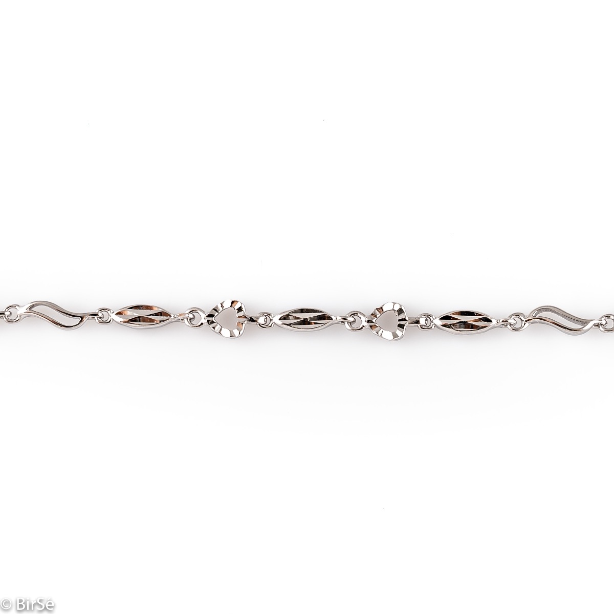 Silver Bracelet with Zirconia