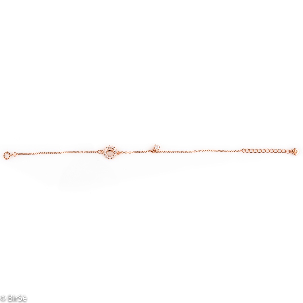 Rose Silver Bracelet with Zirconia