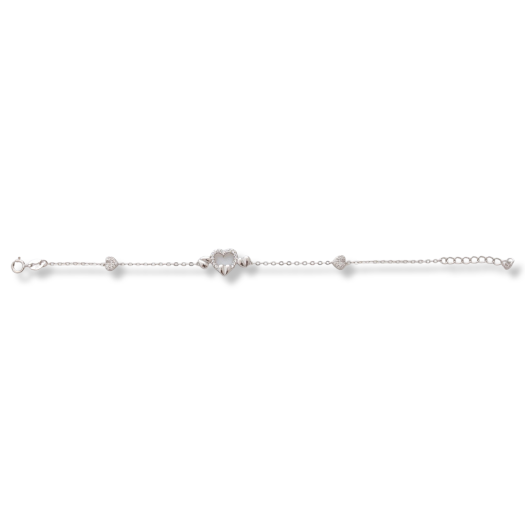 Silver Heart Bracelet 