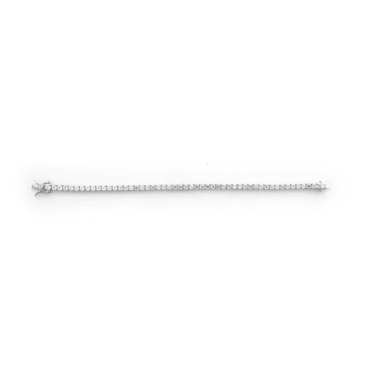 Silver Tennis Bracelet with Zirconia