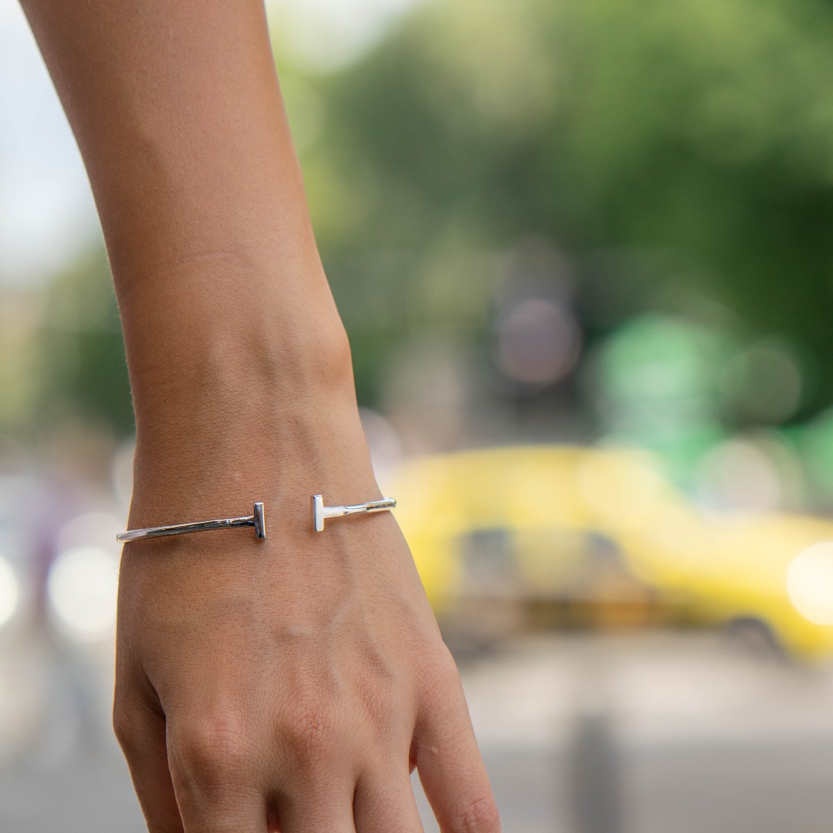 SIlver Letter Bracelet