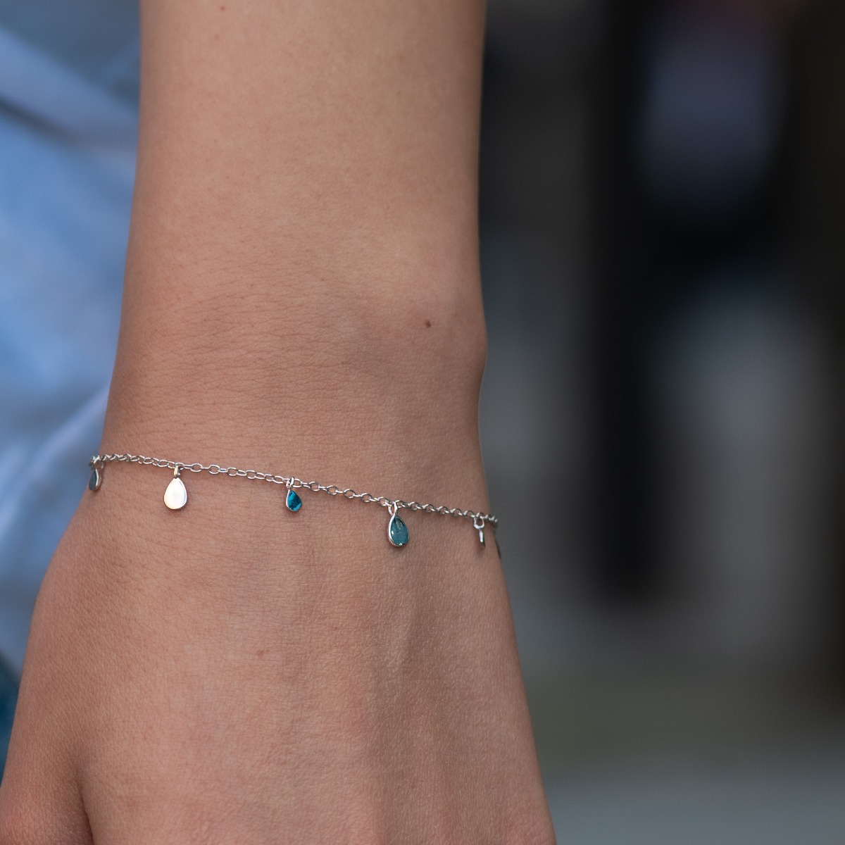 Silver Bracelet - Dewdrops