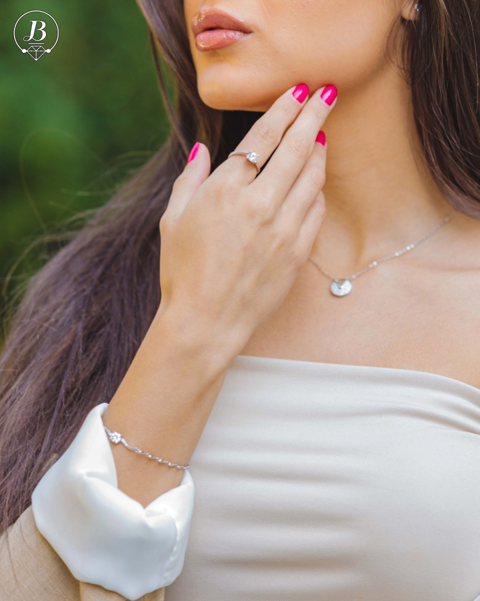 SIlver Bracelet with Zirconia