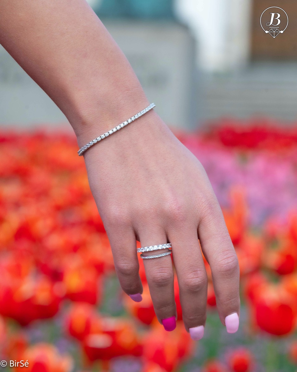 Silver Tennis Bracelet 