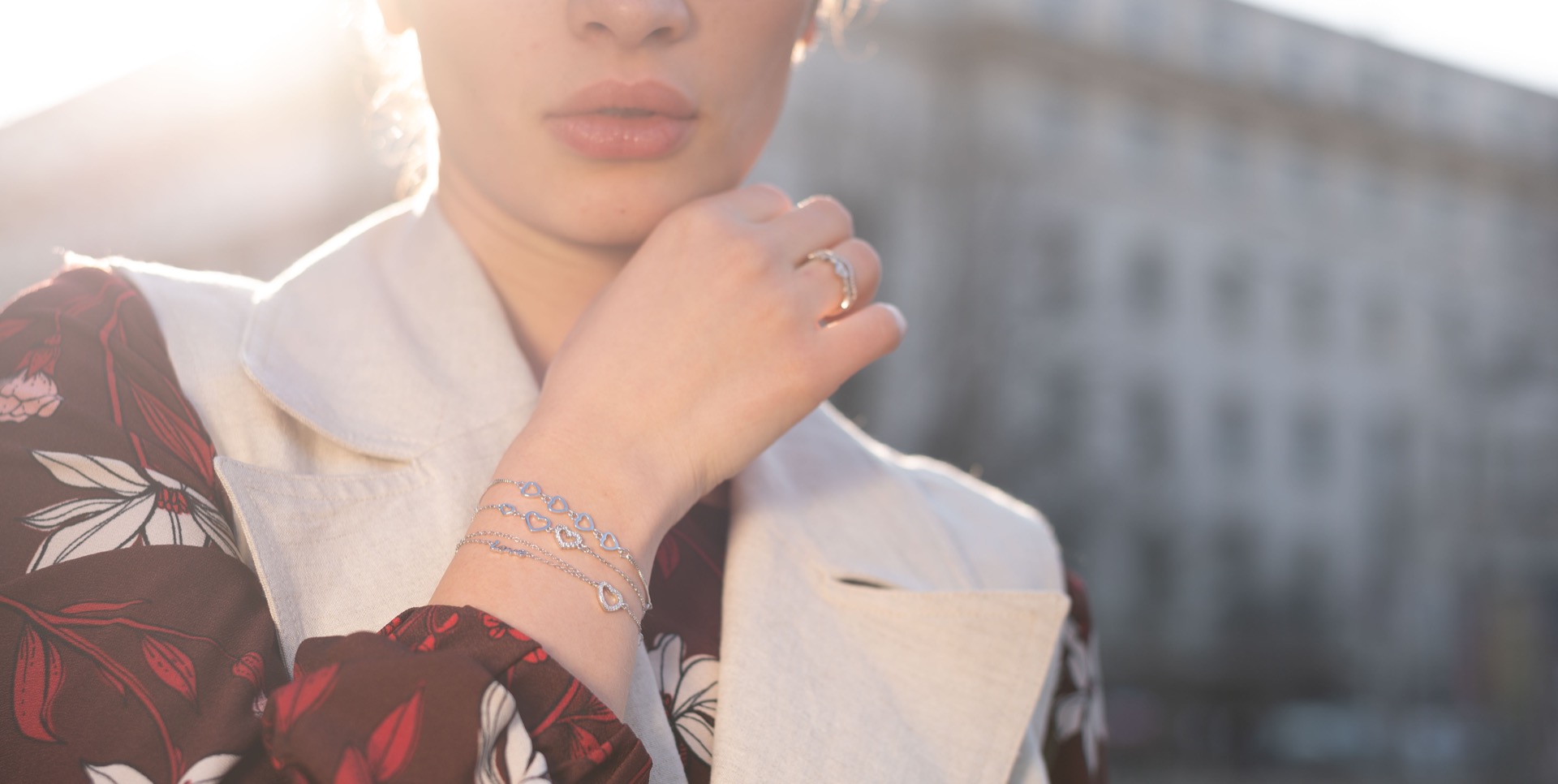 Silver Heart Bracelet 