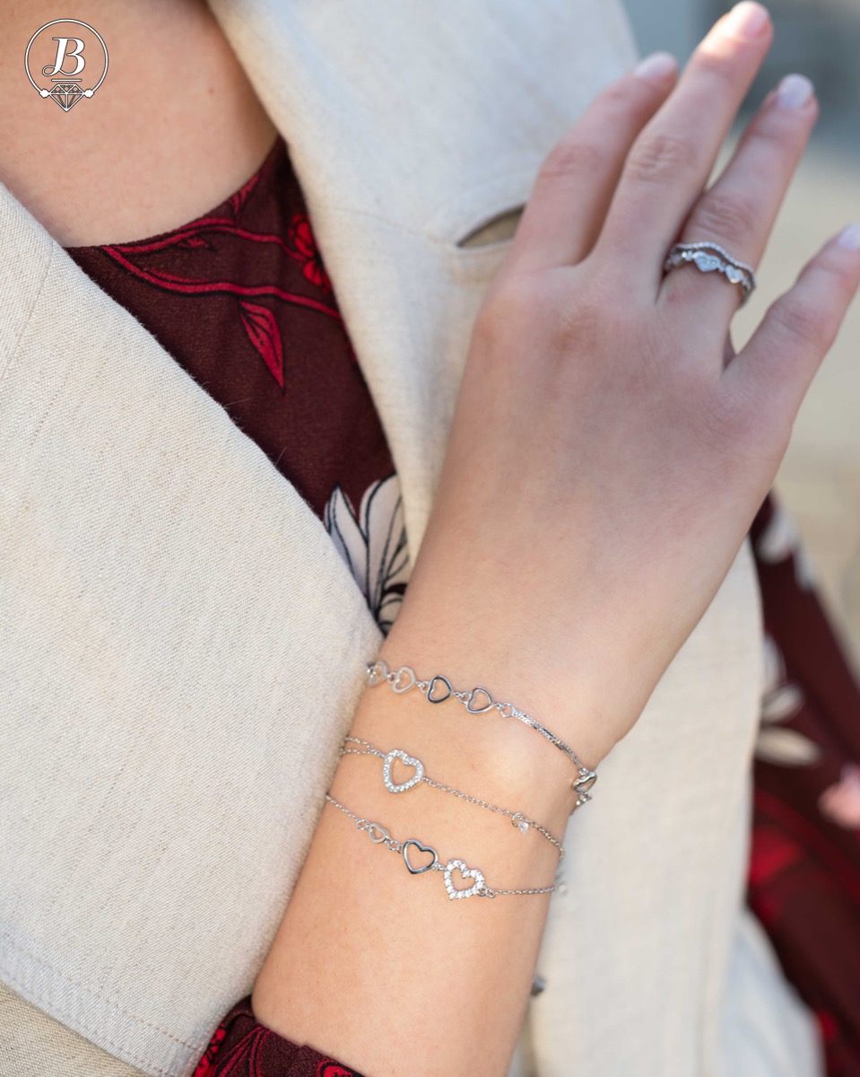 Silver Heart Bracelet 