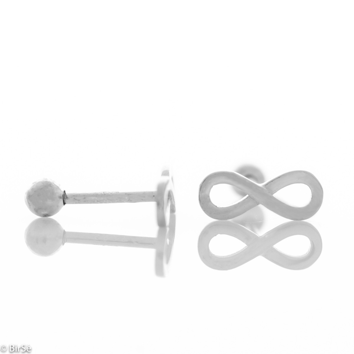 Silver earrings - Infinity 