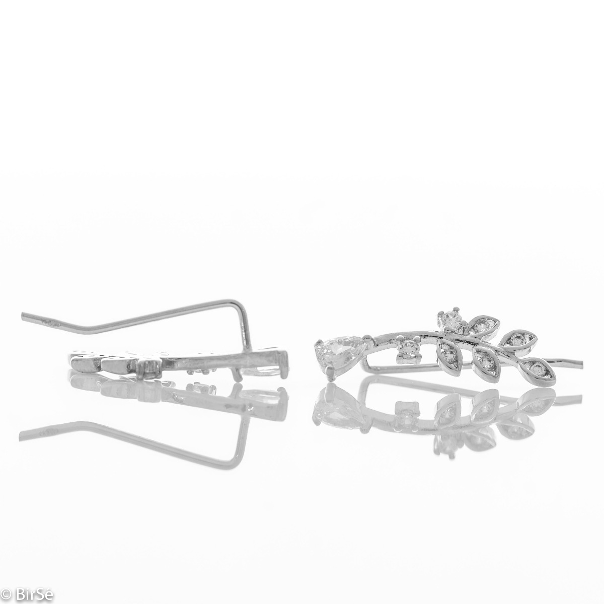 Silver earrings - Twig Color