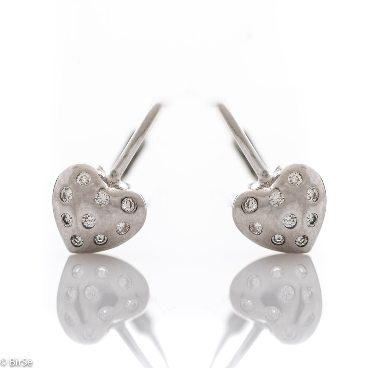 Silver earrings - Hearts